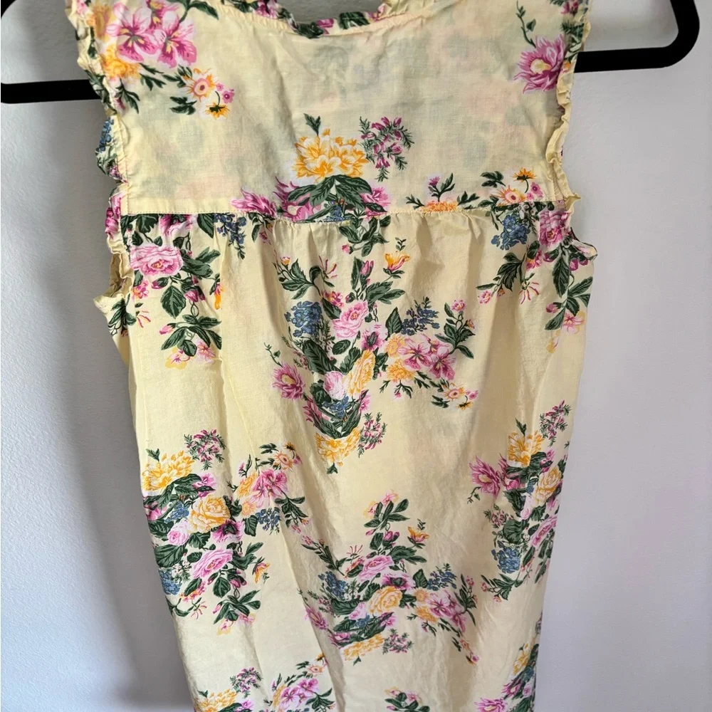 Cottagecore Adonna Floral Button-Down Nightgown 100% cotton in size small - Picture 9 of 11